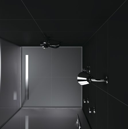 Душевой лоток Berges B1 Keramik 600 091017 с решеткой Хром глянец 