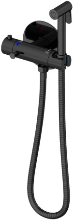 Гигиенический душ со смесителем Gappo G7290-6 с термостатом Черный матовый 