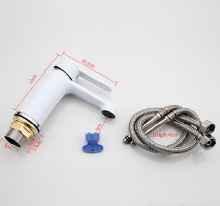 Смеситель для раковины Frap H41 F1041 Белый Хром 