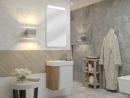 Тумба под раковину Aquaton Вита 45 1A221401VTD70 подвесная Белая Ясень шимо 