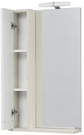 Зеркальный шкаф Aquaton Бекка PRO 50 1A214502BAC20 с подсветкой Белый Дуб сомерсет 