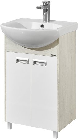 Тумба под раковину Aquaton Бекка PRO 50 1A210801BAC20 Белый Дуб сомерсет 