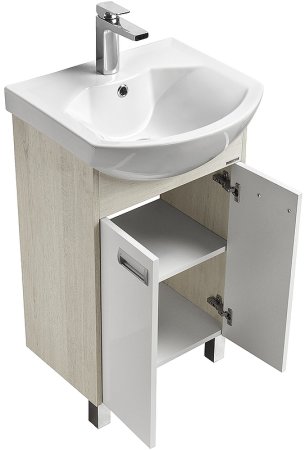 Тумба под раковину Aquaton Бекка PRO 50 1A210801BAC20 Белый Дуб сомерсет 
