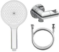 Лейка для душа с держателем (с подключением шланга) и шлангом Raglo R476.42, хром