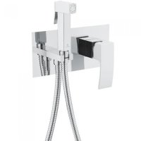 Смеситель встраиваемый с гигиеническим душем GANZER GZ44058F WHITE