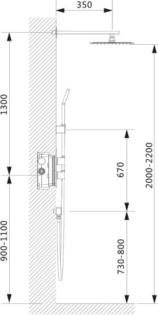 Душевой комплект Timo Petruma SX-5159/00SM с внутренней частью, хром 