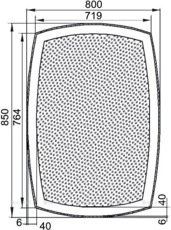 Зеркало Aquanet Тоскана 8085 LED 