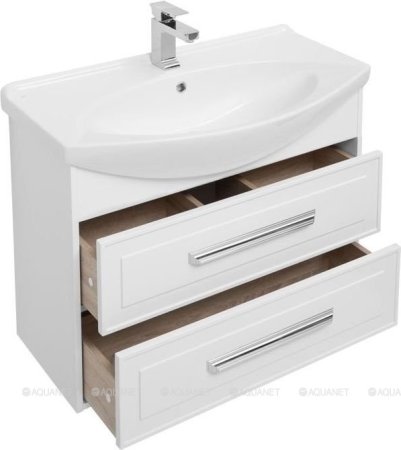 Тумба с раковиной Aquanet Остин 85 белый 