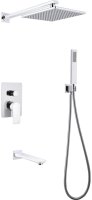 Душевая система Abber Weiss Insel AF8017W Белая Хром
