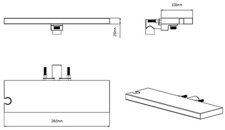 Душевая система Vincea Inspire VSFW-433TI1RCH с термостатом Хром 