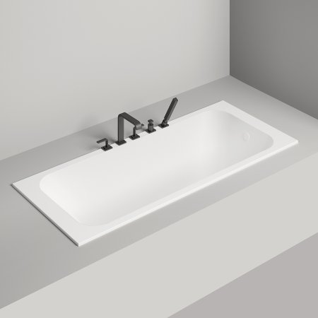 Ванна из искусственного камня Salini Orlanda 180х80 102012G Белая глянцевая 