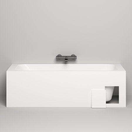 Ванна из искусственного камня Salini Orlanda 180х80 102012G Белая глянцевая 