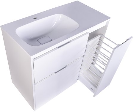 Тумба под раковину Style Line Барселона 90 L СС-00002345 Белая 