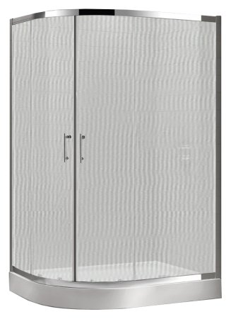 Душевой уголок Cezares Eco RH 2 120/90 P Cr стекло punto + душевой трап 