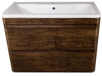 Тумба под раковину Style Line Атлантика Люкс Plus 90 СС-00002209 подвесная Старое дерево