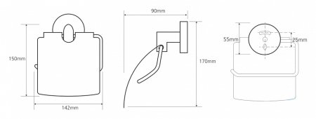 Держатель туалетной бумаги Bemeta Omega 104212012 