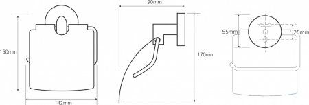 Держатель туалетной бумаги Bemeta Omega 104212012 