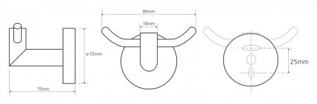 Крючок Bemeta Omega 104206032 