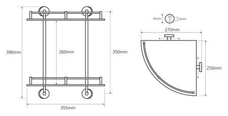 Полка Bemeta Omega 104202142 