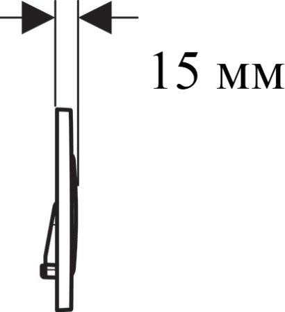 Кнопка смыва Geberit Sigma 20 115.882.14.1 черный матовый/хром глянцевый 