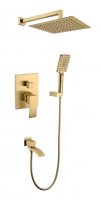 Душевая система скрытого монтажа Grocenberg GB5007MG Матовый золото