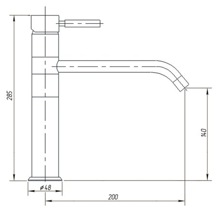 Смеситель для кухонной мойки Migliore Fortis ML.CUC-5382.CR хром 