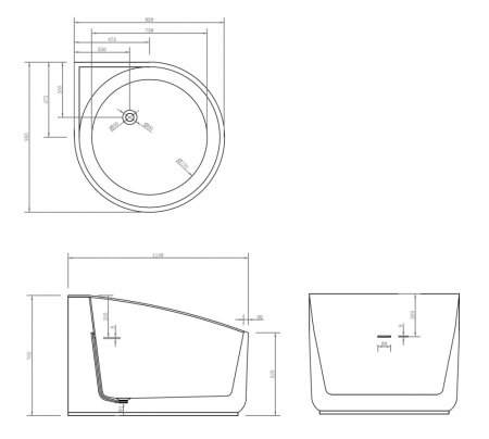 Акриловая ванна ABBER AB9305 