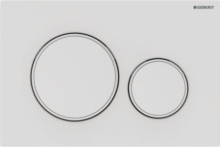Кнопка смыва Geberit Sigma 20 115.882.01.1 белая, матовый лак 