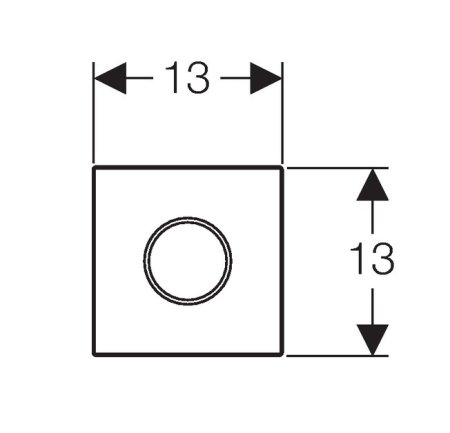 Кнопка смыва Geberit Sigma 10 116.025.SN.1 для писсуаров 