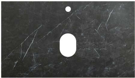 Столешница из керамогранита BelBagno KEP-80-MNO Marmo Nero Opaco 