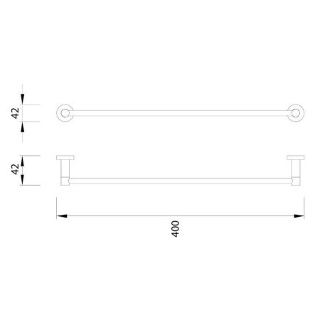 Полотенцедержатель Omnires Modern Project MP60214BL черный 