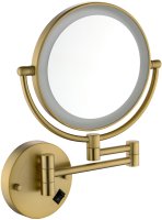 Зеркало косметическое с подсветкой TIMO Saona 13376/17, матовое золото
