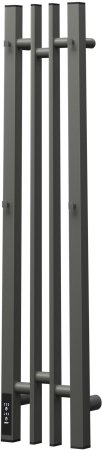 Полотенцесушитель электрический Point Фрея PN20728GB П2 140x800 диммер слева, графит блеск 