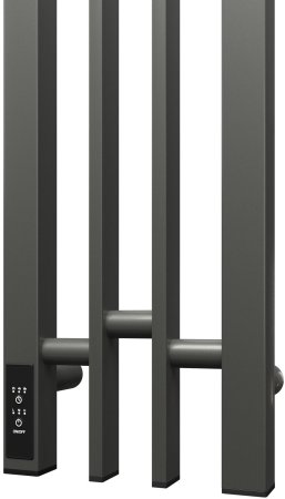 Полотенцесушитель электрический Point Фрея PN20728GB П2 140x800 диммер слева, графит блеск 