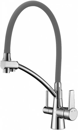 Смеситель для кухни Lemark Comfort LM3071C-Gray 
