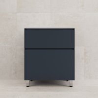 Тумба напольная "ЛИМА 70" эмаль, под раковину LINE 70, 2 ящ., PLUS, графит