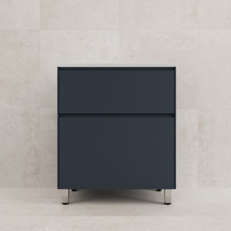 Тумба напольная "ЛИМА 70" эмаль, под раковину LINE 70, 2 ящ., PLUS, графит 