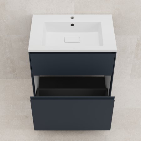 Тумба напольная "ЛИМА 70" эмаль, под раковину LINE 70, 2 ящ., PLUS, графит 