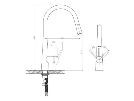 Смеситель для кухни Longran Logic LM2181 Хром 