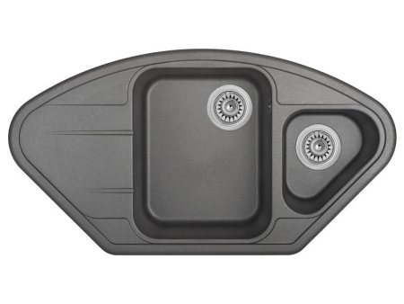 Мойка для кухни каменная Longran Lotus LTG 96х51 Оникс 