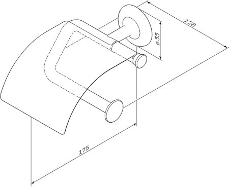 Держатель туалетной бумаги AM.PM Like A80341500 Хром 