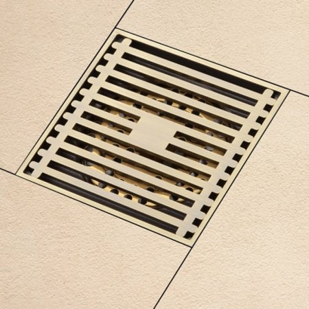 Душевой трап Gappo G81004-4 с решеткой Бронза 