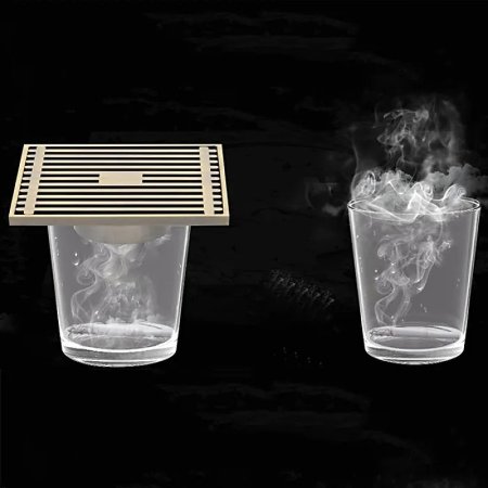 Душевой трап Gappo G81004-4 с решеткой Бронза 