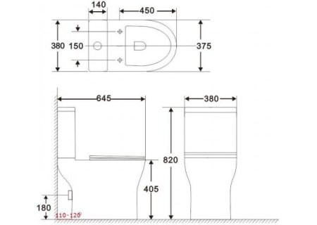 Унитаз-компакт Aquanet Roll 2-C CL-12289 240206 