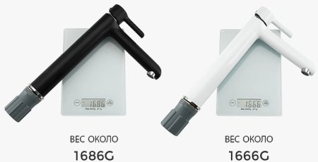 Смеситель для раковины Gappo G03-6 G1003-16 Черный матовый Хром 