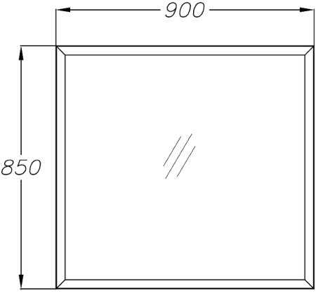Зеркало Opadiris Рубинно 90 00-00006476 прямоугольное 