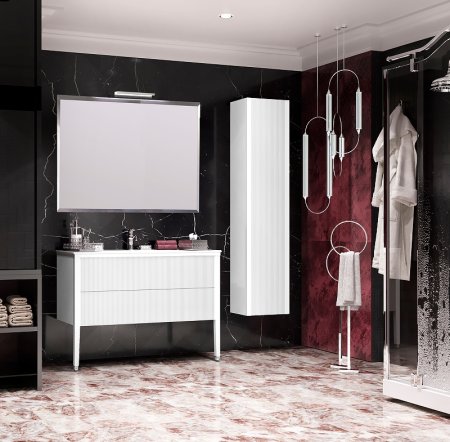 Шкаф пенал Opadiris Рубинно 40 00-00006365 подвесной Белый 