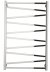 Водяной полотенцесушитель Сунержа Сирокко 1000x600 Хром 