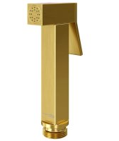 Гигиеническая лейка WasserKRAFT A213 с фиксатором, золото матовое