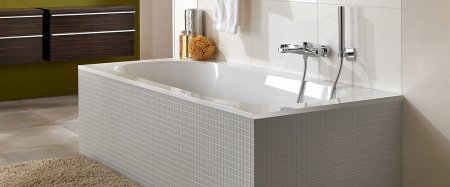 Квариловая ванна Villeroy & Boch Oberon 190x90 alpin UBQ199OBE2V-01 